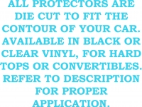 E12351 PROTECTOR-REAR DECK LID-HARD TOP-BLACK-56-62