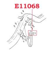 E11068 HARDWARE KIT-REAR REBOUND STRAP-INCLUDES RIVETS AND PLATES-53-62