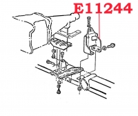 E11244 BRACKET-SHIFTER-WITH MUNCIE 4-SPEED TRANSMISSION-66L-67