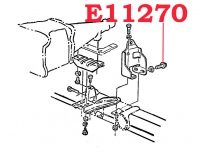 E11270 BOLT SET-SHIFTER MOUNT BRACKET-ALL MANUAL TRANSMISSION-5 PIECES-66L-67