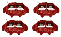 E12818S CALIPER SET-BRAKE-REBUILT-RED-O RING STYLE-4 PIECES-65-82