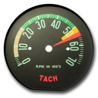 E13131 FACE-TACHOMETER-RED-5500 RED LINE-61L-62