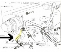 E13186 TUBE-S-HEATER HOSE WITH BRACKET-METAL-77-81