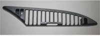 E13332 GRILL-DASH VENT-CORRECT GRAY METALLIC FINISH-ABOVE DASH CLUSTER-INNER-LEFT-90-91