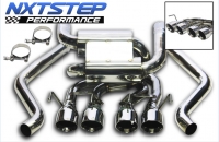 E13441 EXHAUST SYSTEM-NXTSTEP 304 STAINLESS STEEL-3.5 INCH DOUBLE WALL TIPS-LIFETIME WARRANTY-05-08