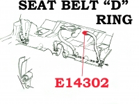 E14302 D RING-SEAT BELT-L62-66