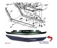 E14371 TEMPORARILY UNAVAILABLE SPOILER-FRONT-EXTENSION-L-48-W/ HEAVY DUTY COOLING AND NO OPTIONAL SPOILER PACKAGE-79