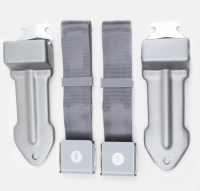 E14778 SEAT BELT SET-OE STYLE RETRACTABLE LAP-BOWTIE LIFT LATCH W-STAMPED BACK-COLORS-PR-65-E66 DISCONTINUED