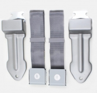 E14778 SEAT BELT SET-OE STYLE RETRACTABLE LAP-BOWTIE LIFT LATCH W-STAMPED BACK-COLORS-PR-65-E66