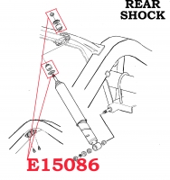 E15086 MOUNTING KIT-SHOCK ABSORBER-FRONT UPPER, LOWER OR REAR UPPER-5 PIECE-53-62