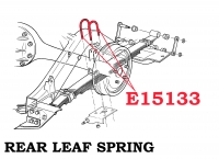 E15133 U-BOLT KIT-REAR AXLE-WITH LONG NUTS AND LOCK WASHERS-5 PIECES-53-62