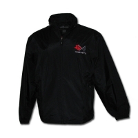 E15538 JACKET-NYLON-BLACK-CROSSFLAG