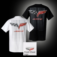 E15592 SHIRT-CORVETTE 60TH LOGO-WHITE