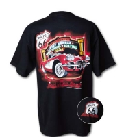 E15603 SHIRT-END OF ROAD-ROUTE 66-BLACK