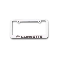 E15725 FRAME-LICENSE PLATE-LATE MODEL CORVETTE-CHROME