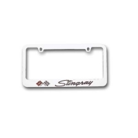 E15727 FRAME-LICENSE PLATE-CORVETTE STINGRAY-CHROME