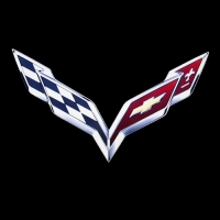 E15846 SIGN-C7 CORVETTE EMBLEM-12 X 7