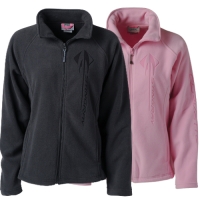 E15852 JACKET-LADIES-SONOMA FULL-ZIP MICROFLEECE-STINGRAY-CHARCOAL