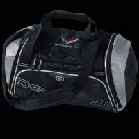 E15875 BAG-STINGRAY ENDURANCE DUFFEL-10.5H X 20W X 9.25D. COLOR: BLACK-SILVER METALIC.