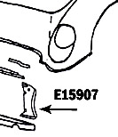 E15907 PANEL-RADIATOR SUPPORT-PRESS MOLDED-WHITE-LEFT-53-55