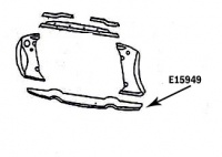 E15949 PANEL-RADIATOR SUPPORT-PRESS MOLDED-WHITE-LOWER-56-57