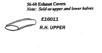 E16011 COVER-TAILPIPE-UPPER-PRESS MOLDED-WHITE-RIGHT-56-60