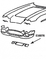 E16076 PANEL / BAFFLE-FRONT LOWER FILLER-PRESS MOLDED-WHITE-58-62