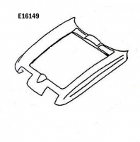 E16149 HOOD SURROUND-PRESS MOLDED-WHITE-65-66