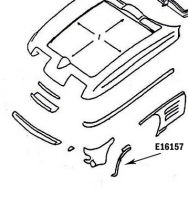 E16157 BONDING STRIP-WHEEL OPENING-PRESS MOLDED-GRAY-LEFT HAND-65-66