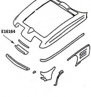 E16164 PANEL-UPPER GRILLE-PRESS MOLDED-GRAY-63-64