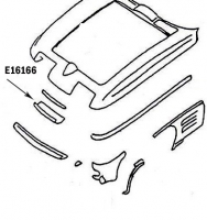 E16166 PANEL-UPPER GRILLE-PRESS MOLDED-BLACK-67