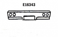 E16343 PANEL-TAILLAMP-PRESS MOLDED-WHITE-63-65