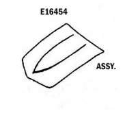 E16454 HOOD-ASSEMBLY-SMALL BLOCK 327-350-HAND LAYUP-68-72