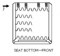 E16486 SPRING-BLACK COIL-FROM ZIG ZAG TO SEAT FRAM-8 PIECES-63-67