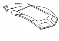 E16502 PANEL-COWL TOP BONDING-PRESS MOLDED-BLACK-RIGHT HAND-68-72