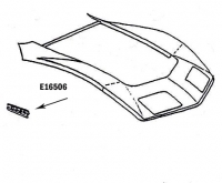 E16506 EXTENSION-LOWER COWL-PRESS MOLDED-BLACK-RIGHT HAND-68-82