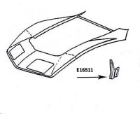 E16511 EXTENSION-COWL PLENUM-PRESS MOLDED-BLACK-LEFT HAND-70-72