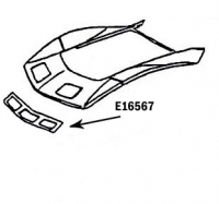 E16567 PANEL-FRONT LOWER-PRESS MOLDED-BLACK-73-79