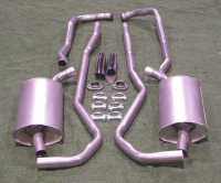 E20080 EXHAUST SYSTEM-STAINLESS STEEL-2 INCH-SMALL BLOCK-AUTOMATIC & MANUAL-68-72