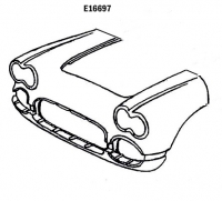 E16697 FRONT END-CENTER OF WHEEL WELL FORWARD-HAND LAYUP-58-61