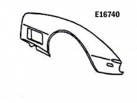 E16740 FENDER-FRONT-HAND LAYUP-RIGHT HAND-70-72