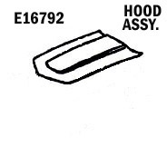 E16792 HOOD-ASSEMBLY-HAND LAYUP-76