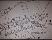 E17172 GUIDE-DOOR SIDE GLASS-USED-68