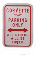 E17259 SIGN-C6 CORVETTE PARKING