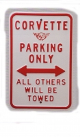 E17260 SIGN-C5 CORVETTE PARKING