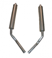 E1734 MUFFLER-ALUMINIZED-ROUND-2 INCH-PAIR-56-62