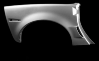 E20598 FENDER-REAR-FIBERGLASS-HAND LAYUP-Z06 STYLE-COUPE-RIGHT-05-13