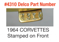 E19567D BOOSTER-BRAKE-DELCO #4310 STAMPED-NEW-DATE CODED-64