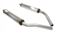 E19760 MUFFLER-MAGNAFLOW-STAINLESS STEEL-2 INCH-ROUND-PAIR-56-62