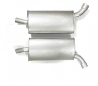 E19793 MUFFLER-STAINLESS STEEL-LOUD-2.5 INCH-PAIR-68-72